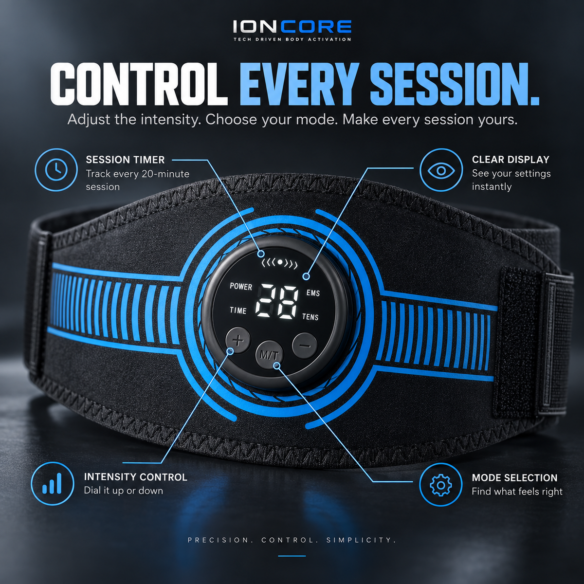 IONCore Sculpt Pro™ — EMS Core Belt